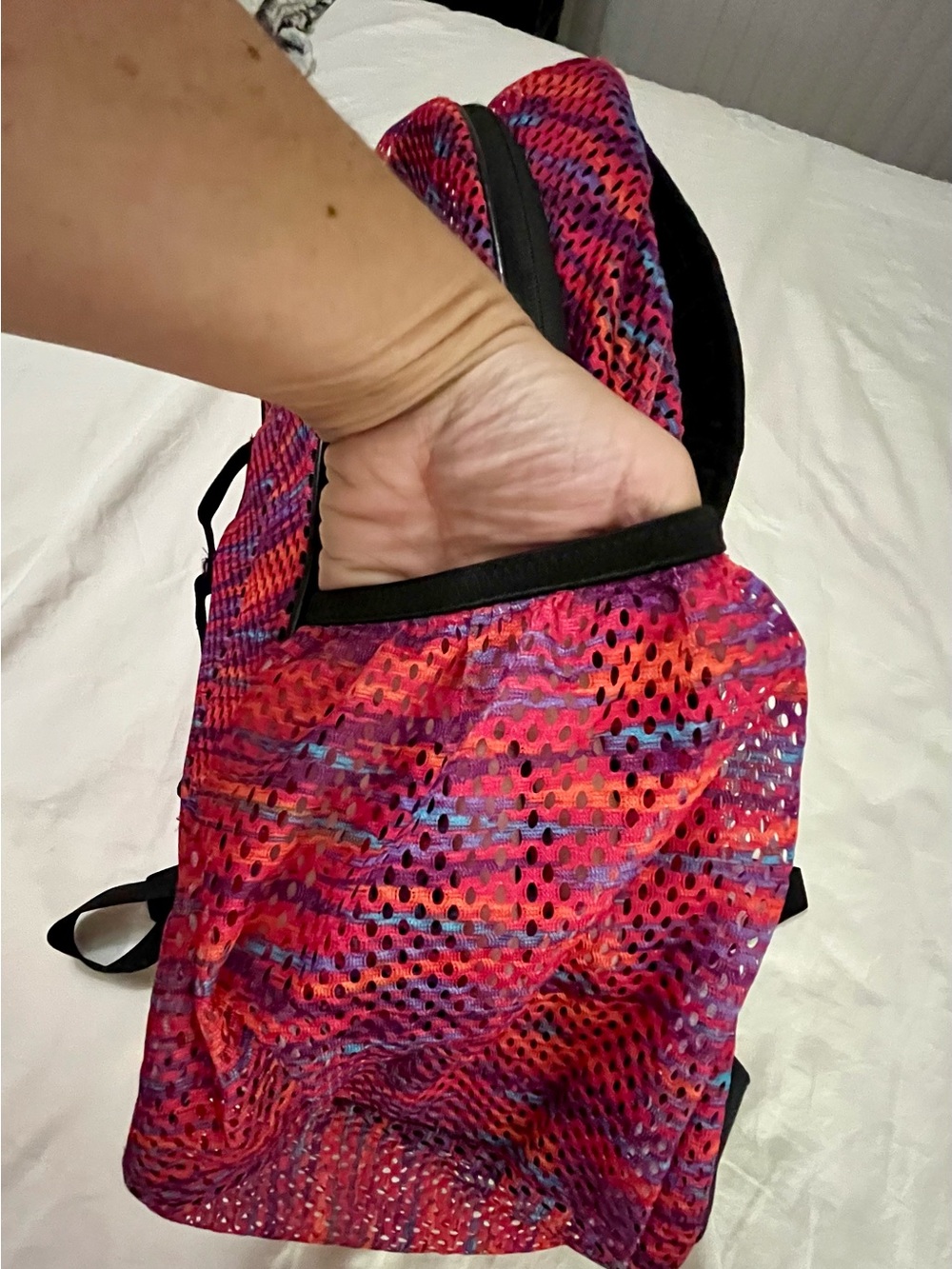 Adidas Pink multi-colored Patterned Backpack - Picture 3 of 6
